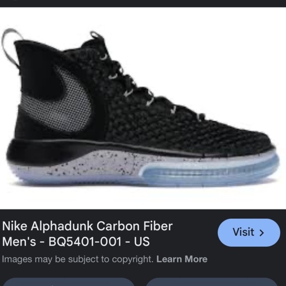 Nike Other - Nike Alphadunk Carbon Fiber Men's Shoes - Black